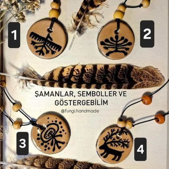 Şamanizm Sembolleri Kolye